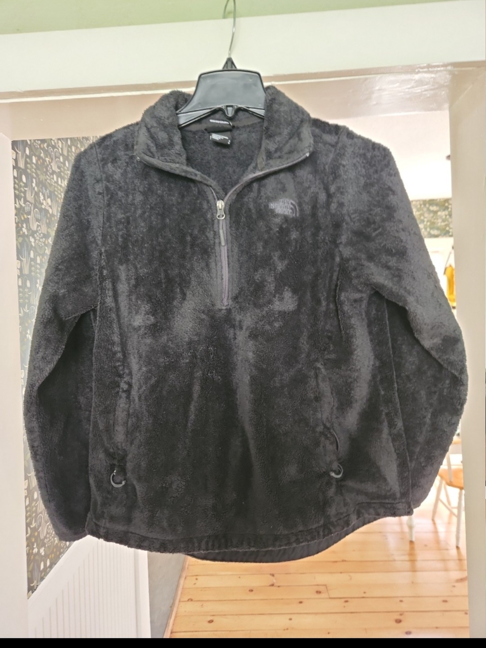 The North Face Charcoal Plush Quarter-Zip Fleece Pullover